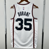 2024-25 ROCKETS DURANT #35 White City Edition Top Quality Hot Pressing NBA Jersey