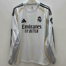 2025-26 RMA Home Long Sleeve Soccer Jersey (长袖)