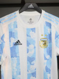 2020-2021 Argentina Home Player Version 球员 Retro Soccer Jersey