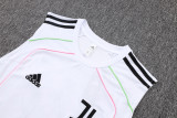 2025-26 JUV White Tank top and shorts suit #D25109