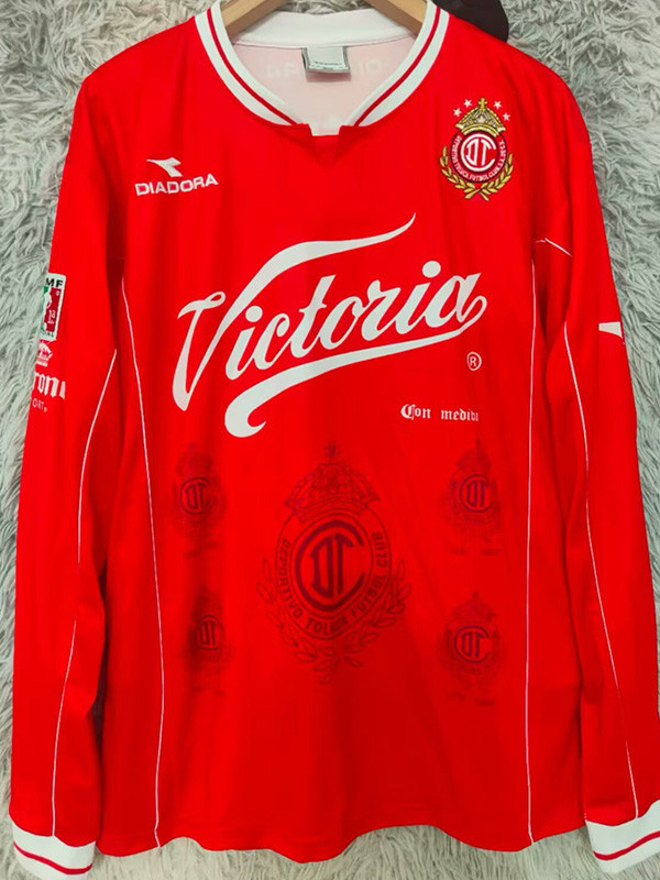 1998-1999 Toluca Home Long Sleeve Retro Soccer Jersey (长袖)