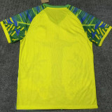 2025-26 Brazil Yellow Green Special Edition Training shirts (黄袖口)