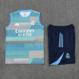 2025-26 RMA Light blue Tank top and shorts suit