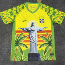 2025-26 Brazil Yellow Green Special Edition Training shirts