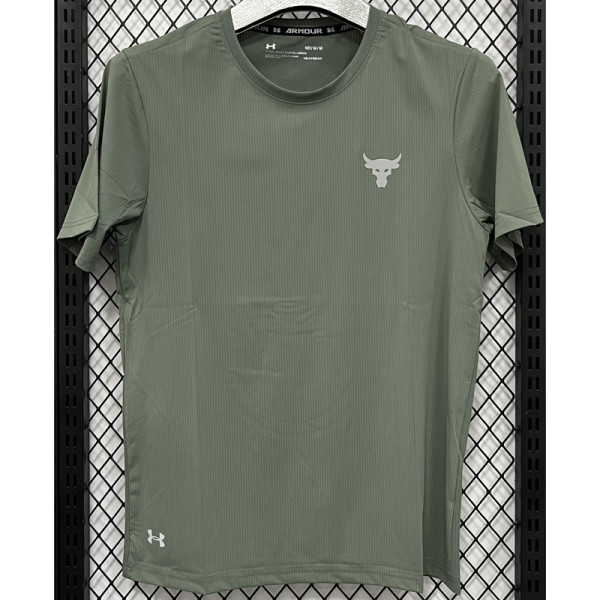 A222 UA Green High Quality Casual T-Shirt #牛头
