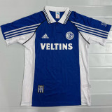 1998-2000 Schalke 04 Home Retro Soccer Jersey