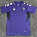 2025-26 Man Utd Purple Polo Short Sleeve