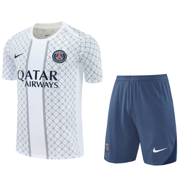 2025-26 PSG White Training Short Suit
