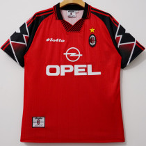 1997-1998 ACM Red Retro Soccer Jersey