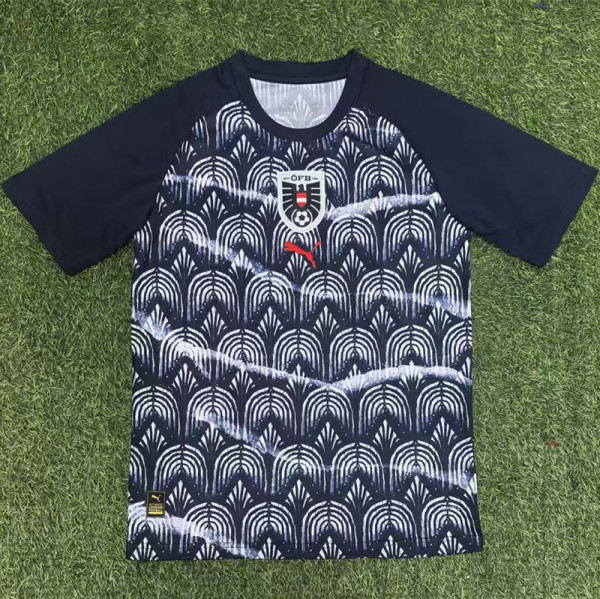 2025-26 Austria Grey Black Training shirts