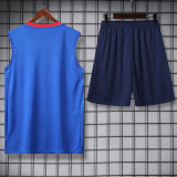 2025-26 PSG Blue red Tank top and shorts suit