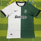 2025-26 Sporting Lisbon White Green Fans Soccer Jersey