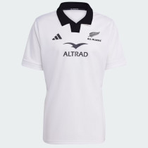 2025 New Zealand White Home Polo Rugby Jersey (有领)