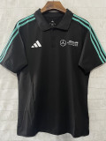 2025 F1 Mercedes Black Polo Racing Suit(有领)