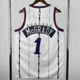2025-26 Raptors McGRADY #1 White Retro Top Quality Hot Pressing NBA Jersey