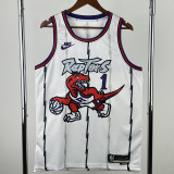 2025-26 Raptors McGRADY #1 White Retro Top Quality Hot Pressing NBA Jersey