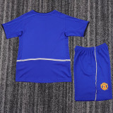 2002-2003 Man Utd Away Kids Retro Soccer Jersey