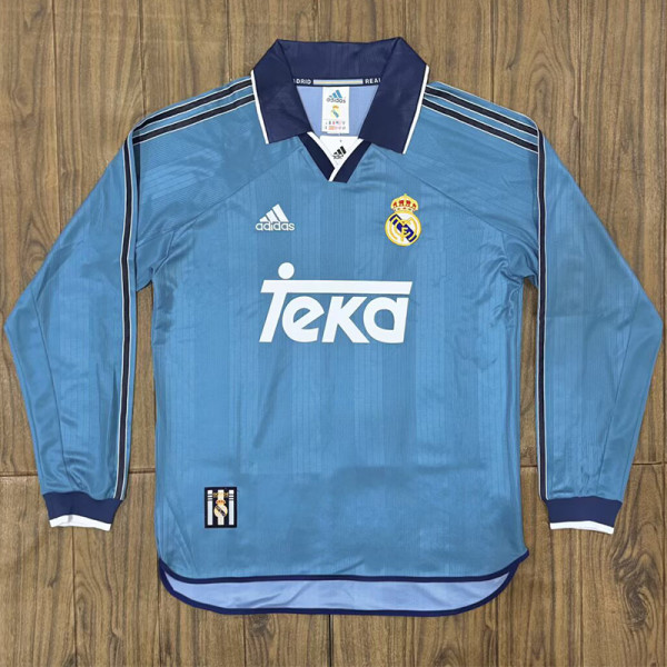 1999-2000 RMA Third Long Sleeve Retro Soccer Jersey (长袖)
