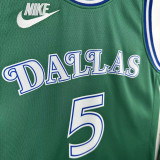 2025-26 Dallas Mavericks RUSSELL #5 Green Retro Top Quality Hot Pressing NBA Jersey