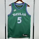 2025-26 Dallas Mavericks RUSSELL #5 Green Retro Top Quality Hot Pressing NBA Jersey