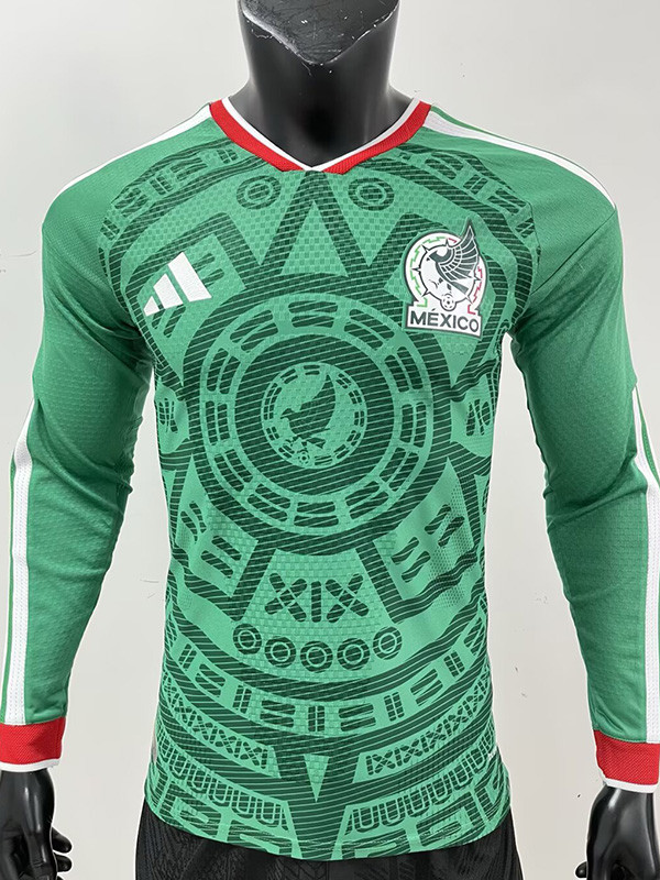 2026-27 Mexico Home Long Sleeve Player Version Soccer Jersey (长袖球员)
