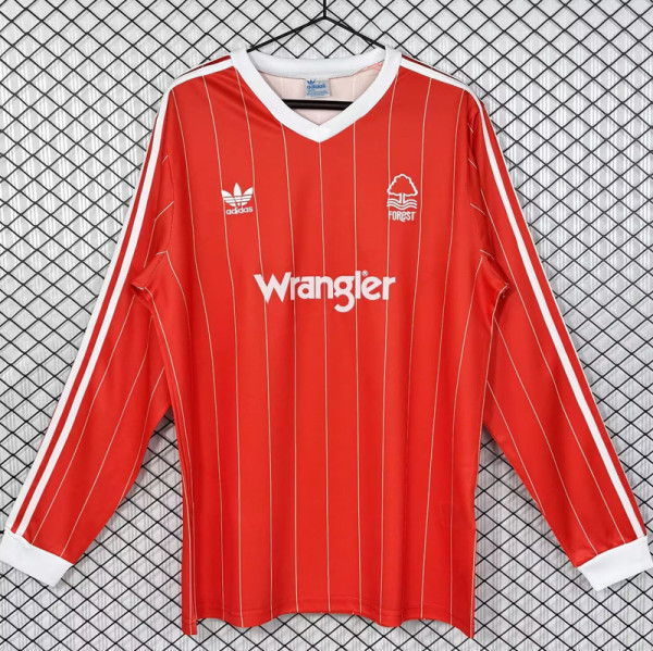 1982-1984 Nottingham Forest Home Long Sleeve Retro Soccer Jersey (长袖)