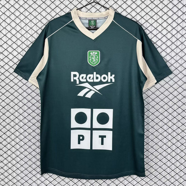 2000-2001 Sporting Lisbon Dark Green Retro Training shirts