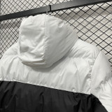 2025-26 CV003 PSG Jordan White Black Hooded Cotton Coat #棉衣