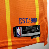 2025-26 Hornets BALL #1 Orange City Edition Top Quality Hot Pressing NBA Jersey(V领)