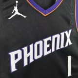 2025-26 SUNS BOOKER #1 Black Top Quality Hot Pressing NBA Jersey