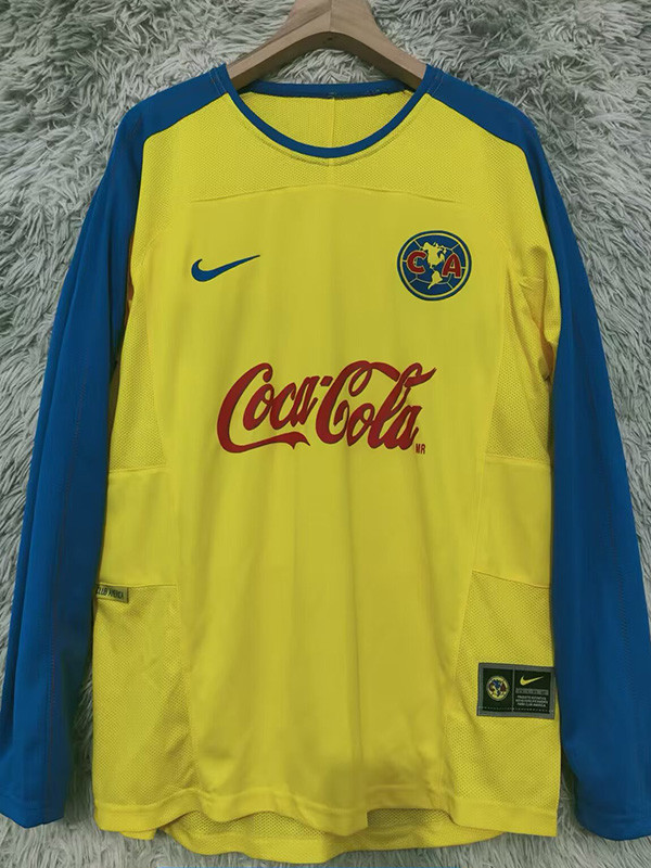 2003-2004 Club America Home Long Sleeve Retro Soccer Jersey (长袖)