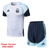 2026-27 Argentina White Player Version Training Short Suit (球员短套装)#D2603