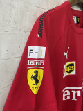 2025-26 F1 Ferrari Red Casual T-Shirts Racing Suit (圆领)