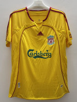 2006-2007 LIV  Yellow Retro Soccer Jersey