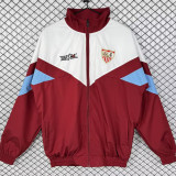 1993-1994 Sevilla White Red Retro Windbreaker