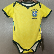 2026-27 Brazil Home Baby Infant Crawl Suit