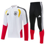 2026-27 Germany White Half Pull Tracksuit (半拉链)