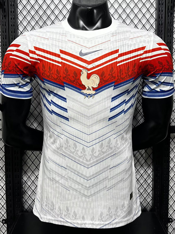2026-27 France White Red Special Edition Player Version Training shirts