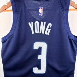 2024-25 Wizards YONG #3 Royal blue Top Quality Hot Pressing NBA Jersey (Trapeze Edition)飞人版