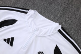 2026-27 RMA White Kids Half Pull Tracksuit #E26016(童装)(半拉链)