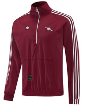 2026-27 ARS Brown Red Half Pull Windbreaker (半拉风衣)