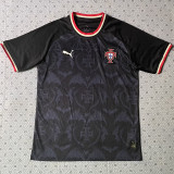 2026-27 Portugal Black Special Edition Fans Training shirts (红圆领)