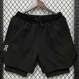 D632 ON Black Casual Short Pants