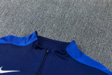 2026-27 INT Royal blue Half Pull Tracksuit (半拉链)