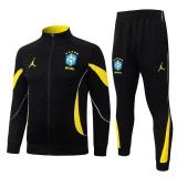 2026-27 Brazil Jordan Black Jacket Tracksuit #A26067