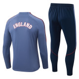 2026-27 England Gray Half Pull Tracksuit (半拉链)