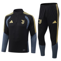 2026-27 JUV Black Half Pull Tracksuit (半拉链)