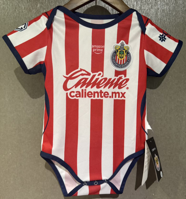 2026-27 Chivas Guadalajara Home Baby Infant Crawl Suit