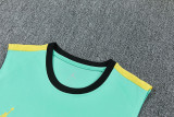 2026-27 Brazil Jordan Light green Tank top and shorts suit