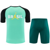 2026-27 Brazil Jordan Light green Training Short Suit